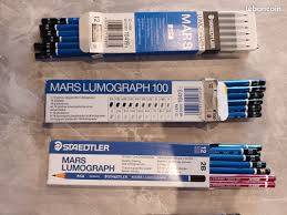 Set 8 crayons graphite Staedtler Mars Lumograph — Occasion